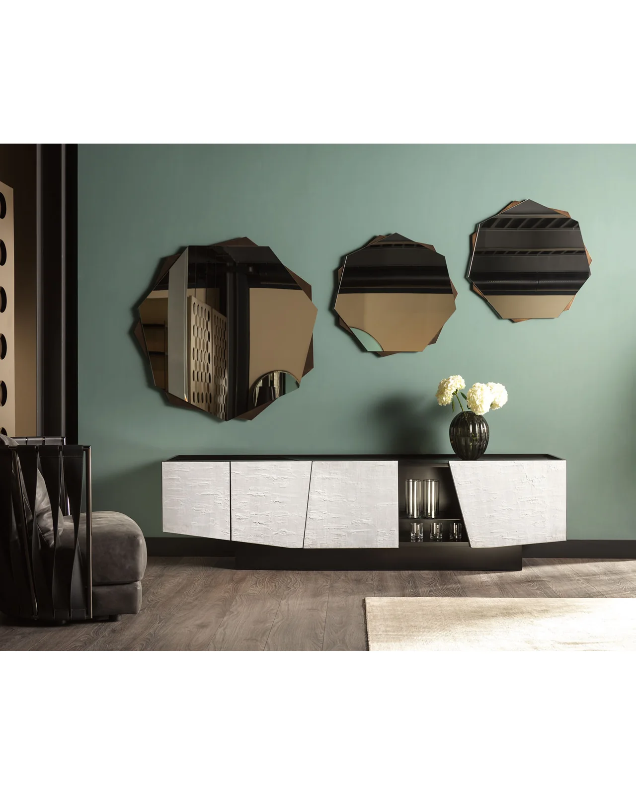 Prisma sideboard by Cantori, in an interior setting, photo 5 of 5