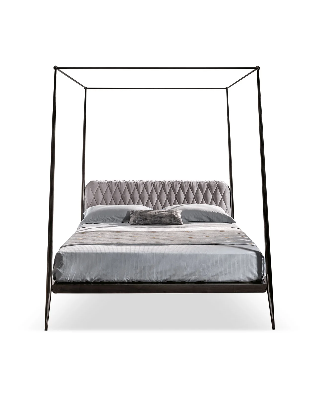 Urbino Upholstered Headboard Canopy bed by Cantori, studio view, photo 2 of 2