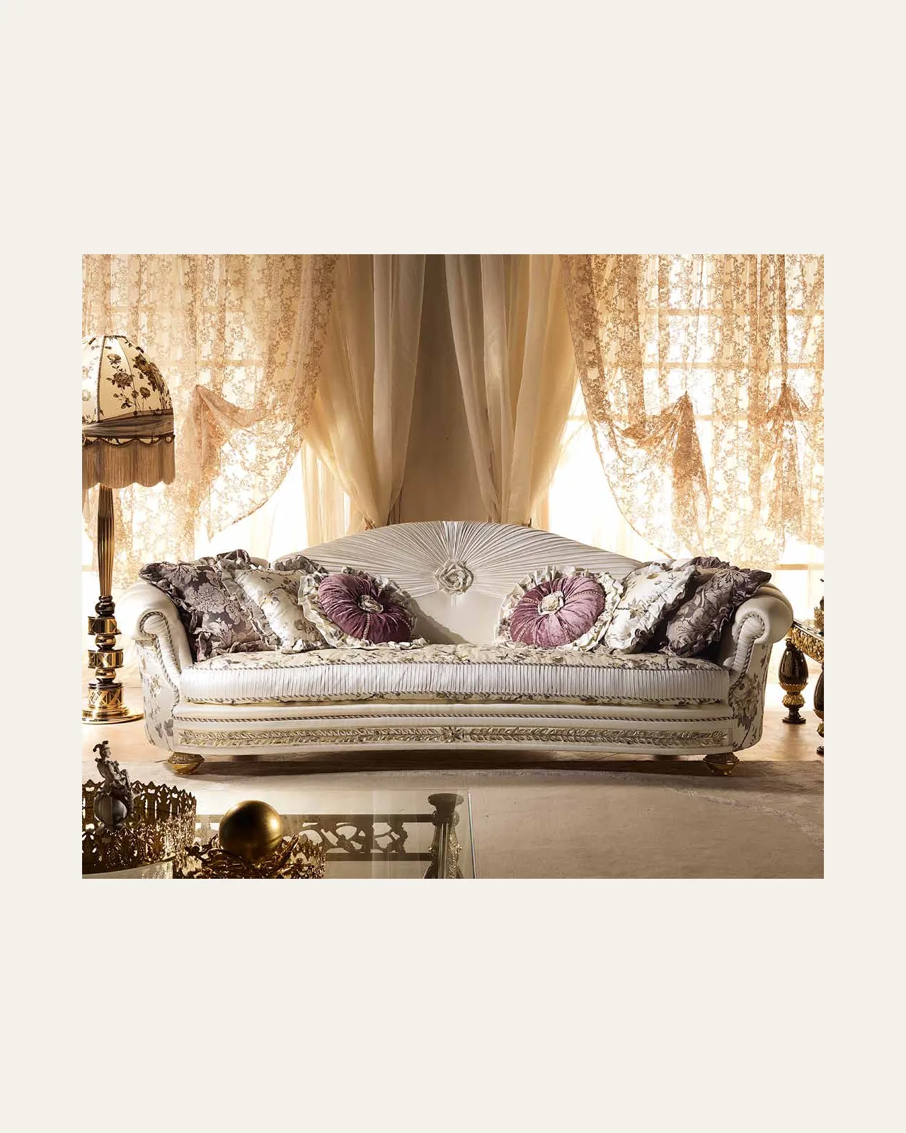 Aida Armchair AD071, Cappelletti Aida collection, classic Italian armchair in a classic living room setting, photo 2 of 6
