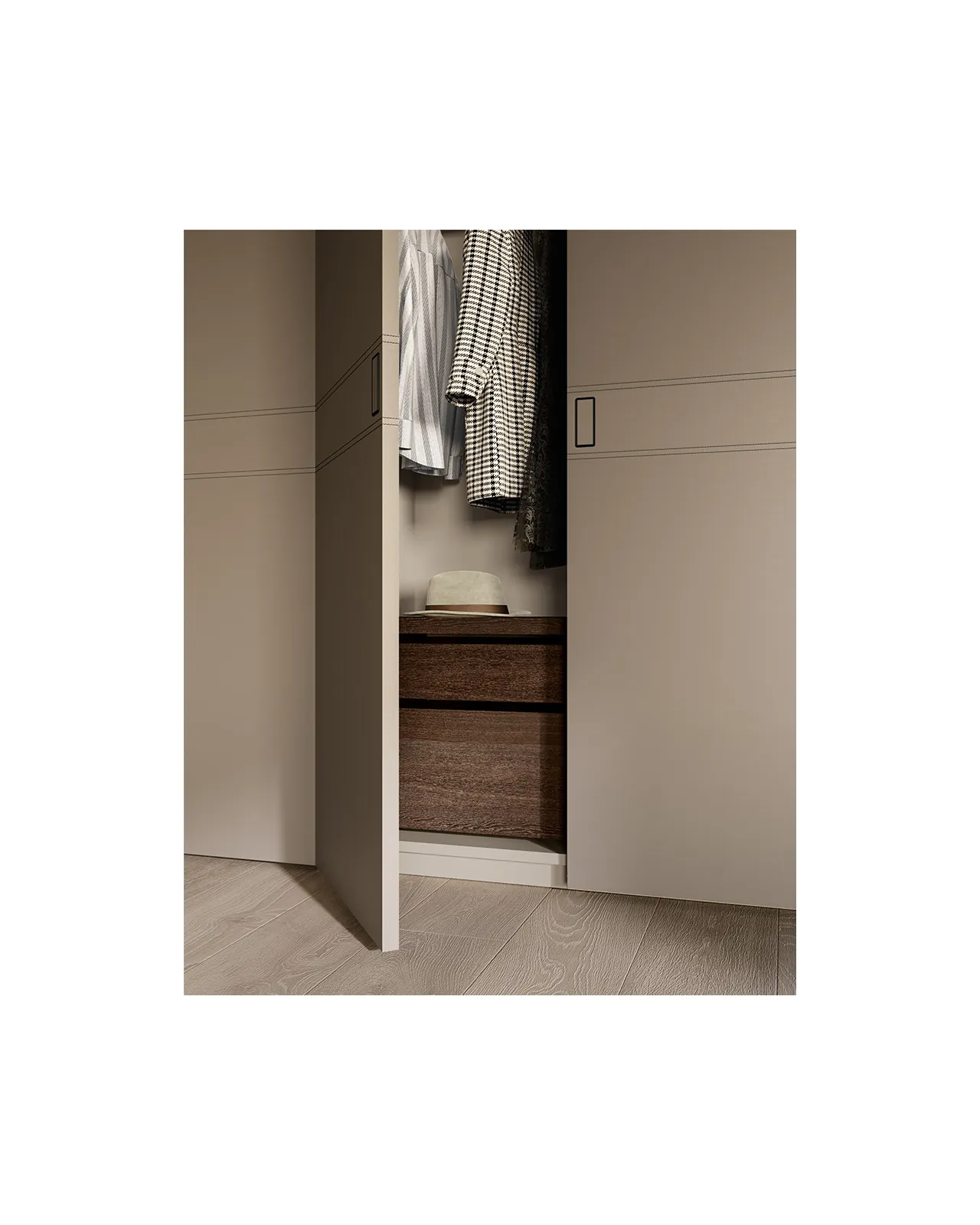 Cinta wardrobe by Dall'Agnese, in an interior setting, photo 4 of 5