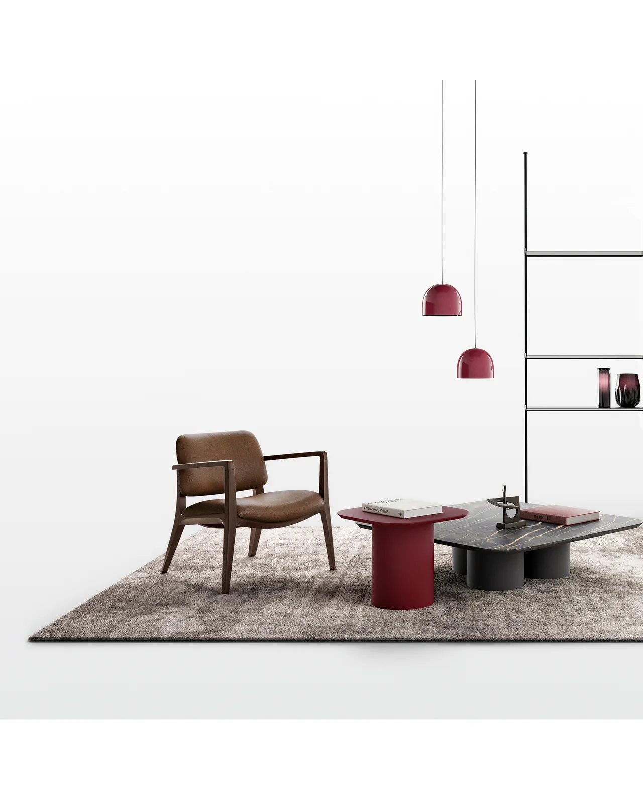 Poltrona lounge Hull di Dall'Agnese, vista in studio, foto 1 di 1, catalogo Nobili Design