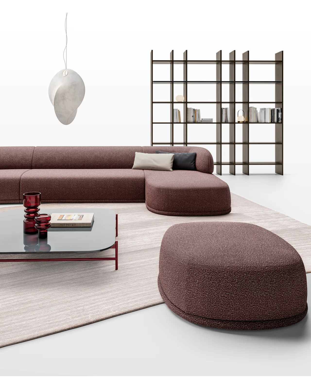 Divano Inemuri di Dall'Agnese, in ambiente, foto 2 di 3, catalogo Nobili Design