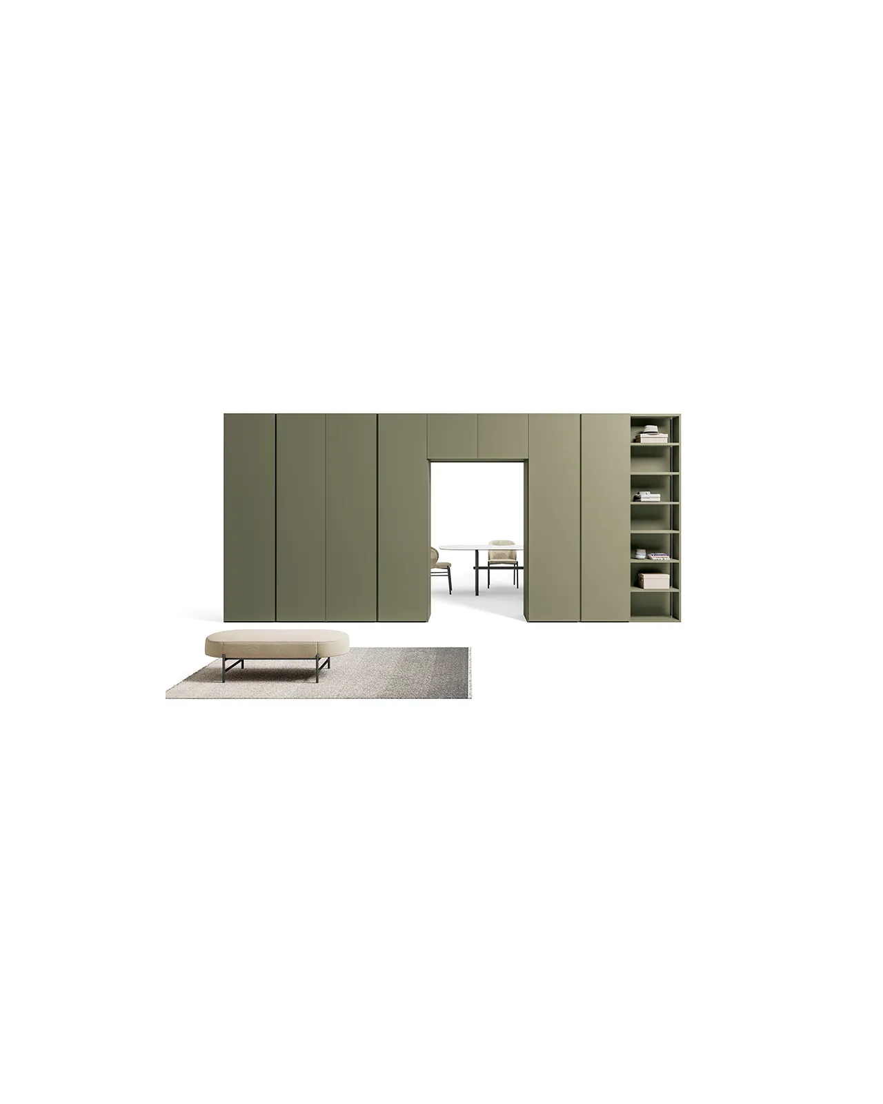 Armadio Tecno di Dall'Agnese, vista in studio, foto 1 di 6, catalogo Nobili Design