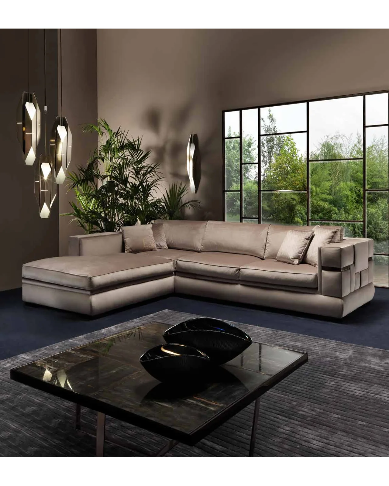 Cromo Sofa by Epoque, Exence collection, luxury Italian sofa in a contemporary living room interior, photo 2 of 7