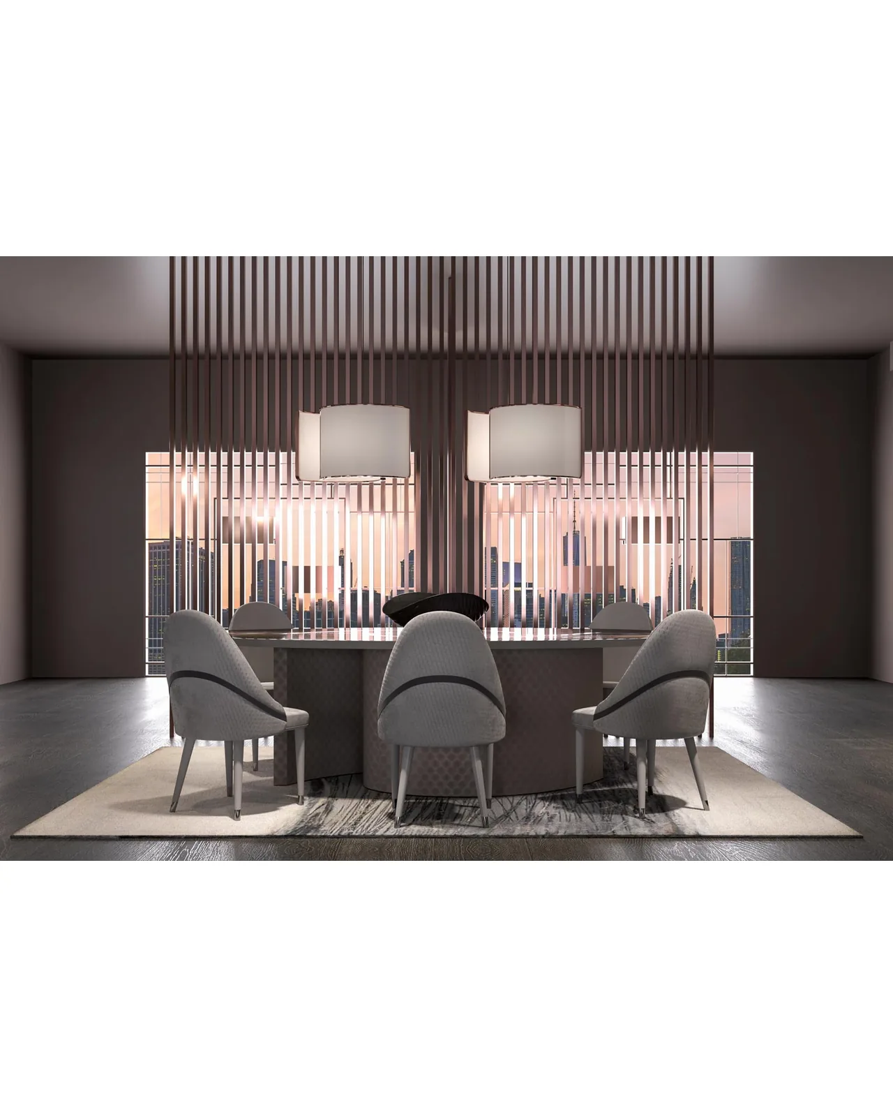Wotan Dining Table by Epoque, Exence collection, Italian dining table in a modern dining room, photo 1 of 4