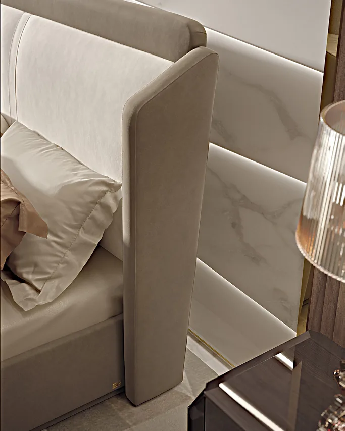 Icon Upholstered Bed by Francesco Pasi, Italian furniture manufacturer for the bedroom