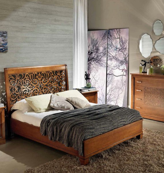 Classic bedroom furniture made of wood Harmony 2