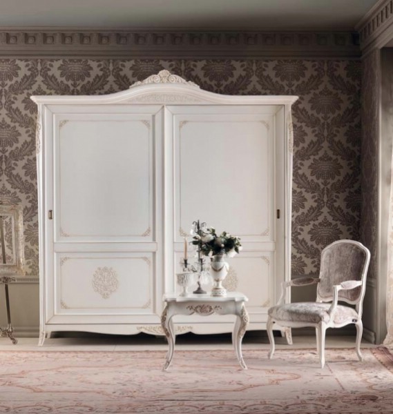 Classic bedroom wardrobe with 2 doors made of wood Gran Guardia 3