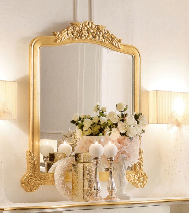 Classic luxury bedroom furniture Amelie Golden 8