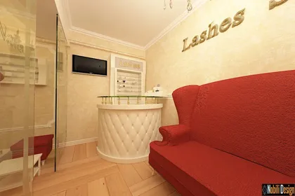 Interior design beauty salon modern concept