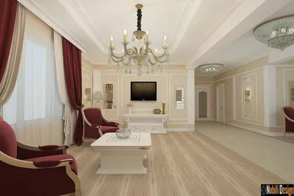 Classic luxury style interior design project for a beautiful home 