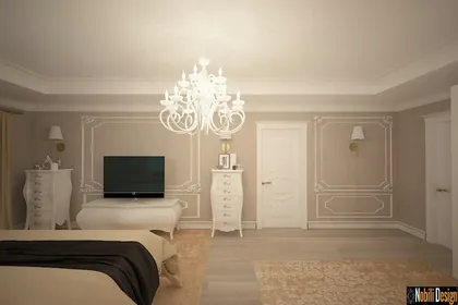 Classic luxurious home interior design concept 