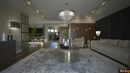 Opulent interior design project for a modern house
