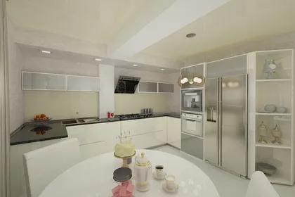 Contemporary style interior design project for a home 