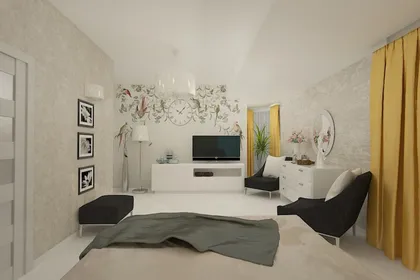 Contemporary style interior design project for a home 