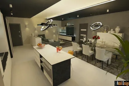 Interior design concept for a modern apartment 