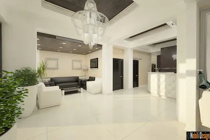 Interior design beauty salon project 