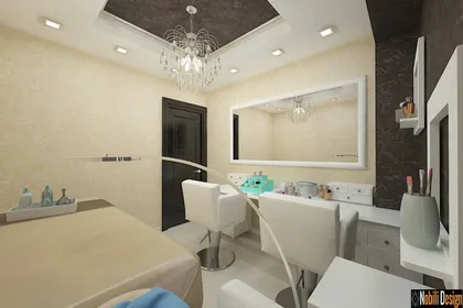 Interior design beauty salon project 