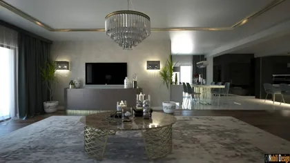 Opulent interior design project for a modern house 