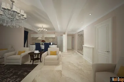 Interior design for a modern apartment in Monaco