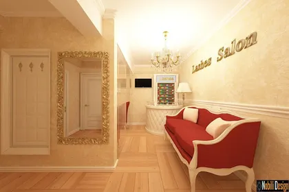 Interior luxury design beauty salon in Monaco