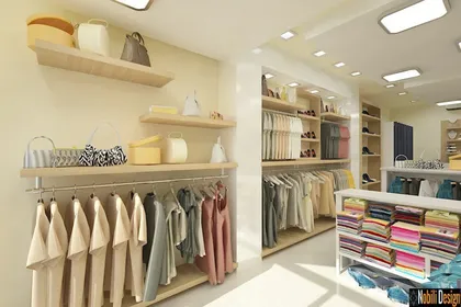 Interior design for a clothes shop in Monaco