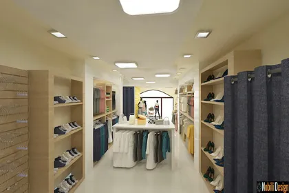 Interior design for a clothes shop in Monaco