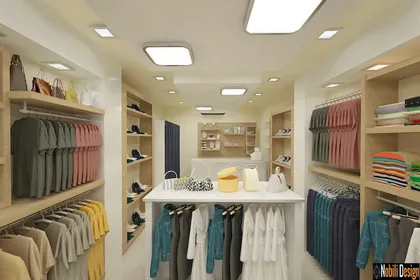 Interior design concept for a clothes shop in Marseille