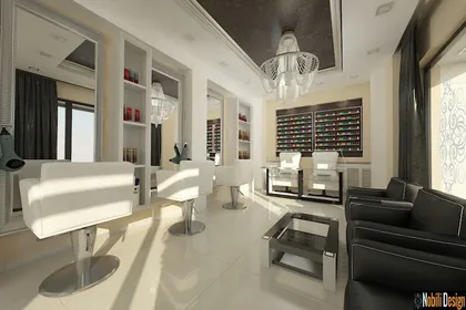 Beauty salon interior design concept in Manchester