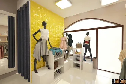 Interior design concept for a clothes shop in Liverpool