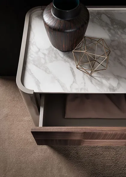 Comò moderno per camera da letto, collezione Dama