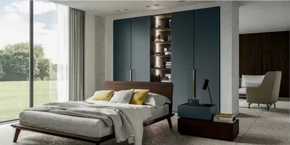 Armadio moderno per camera da letto EM06, misura 315 cm - 5.300