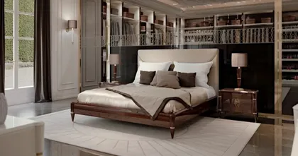Upholstered bed for modern bedroom Elipse Price euros, modern italian bed