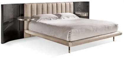 Upholstered bed modern bedroom Mirage. Dim 336 x 222 x 113 cm x 27 h