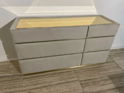 High End Italian Soft Velvelt Chest of Drawers Signature