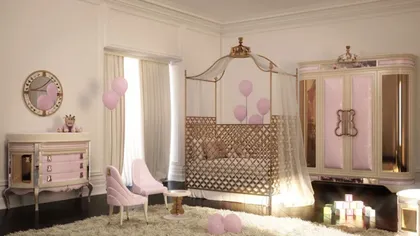 Comò con fasciatoio Rose Magical, arredamento esclusivo