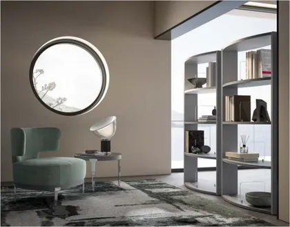 Oceano Bookcase, Italian living room furniture