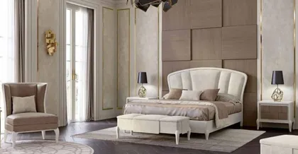 Mobili italiani per camera da letto Ocean, arredamento di lusso