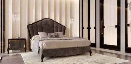 Camera da letto, dettaglio, negozio di mobili italiani