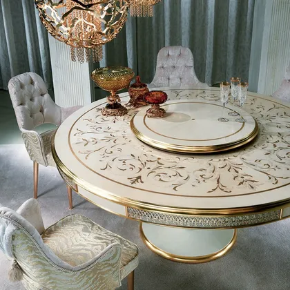 Round Dining Table, classic italian table