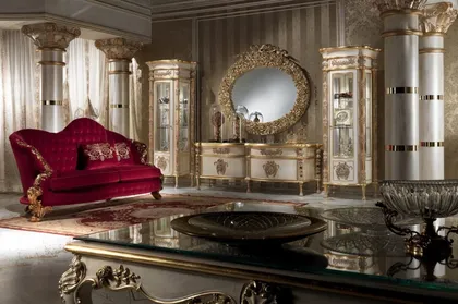 Esclusivo soggiorno classico, Collezione Royal, mobili classici di lusso