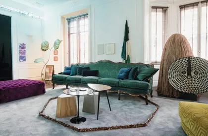Bohemienne sittingroom, classic italian furniture